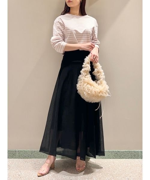 ウエストリブシアーフレアースカート(505859523)｜阪急百貨店公式通販  