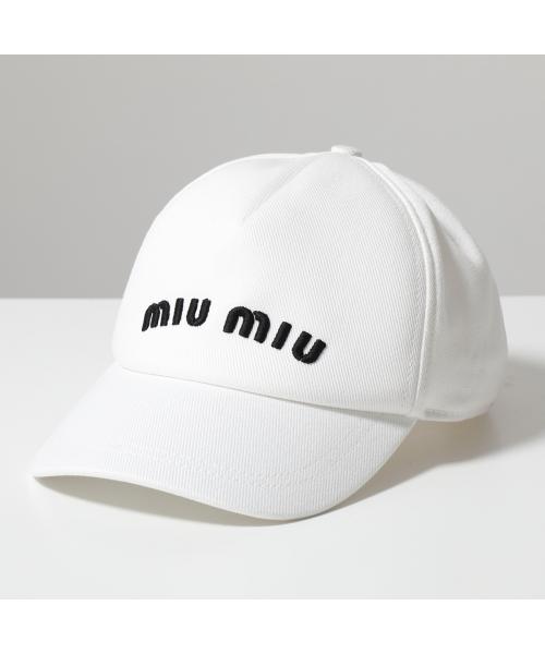 ベースボールキャップ MIU MIU 5HC179 2DXI ブラック Sサイズ