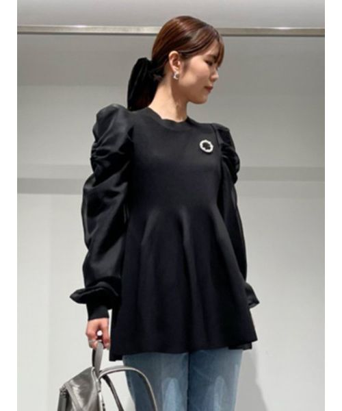 今季美品⭐︎セルフォード⭐︎ 布帛コンビニットワンピース 38