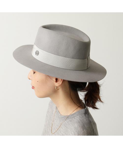 超激レア】メゾンミッシェル パリ M ハット 帽子 黒 定番 - 帽子