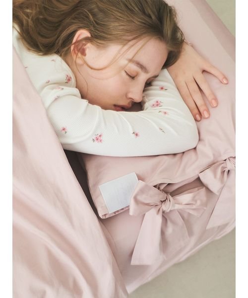 gelato pique Sleep(gelato pique Sleep)/【Sleep】リボンデザイン 2点セット（セミダブル）/PNK