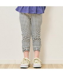 apres les cours(アプレレクール)/裾リボン｜7days Style pants  9分丈/ブラック