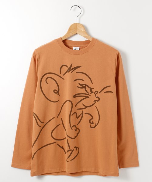 ALWAYS GOOD TIME NEW BASIC STORE(オールウェイグッドタイムニューベーシックストア)/【TOM & JERRY/トムとジェリー】天竺長袖Ｔシャツ/オレンジ