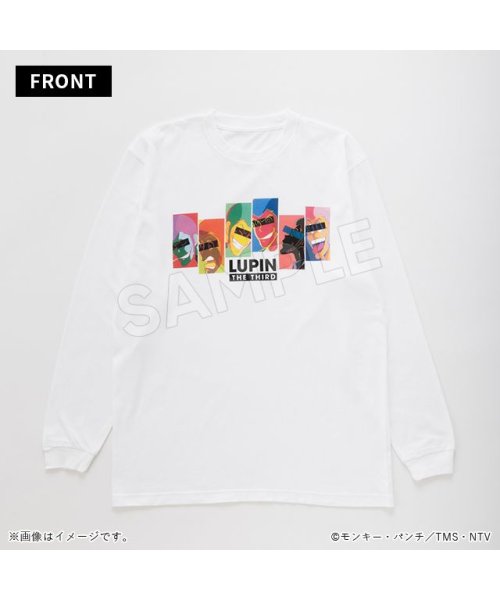 TMS SHOP(トムスショップ)/ルパン三世　長袖Tシャツ　ルパン/ホワイト