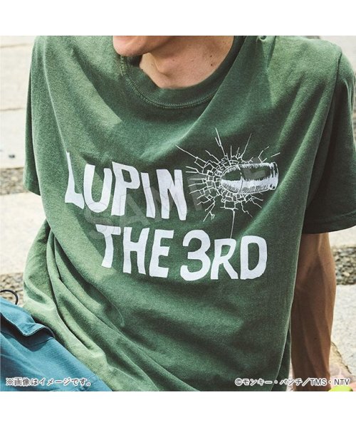 TMS SHOP(トムスショップ)/ルパン三世　半袖Tシャツ　LUPIN THE 3RD/グリーン