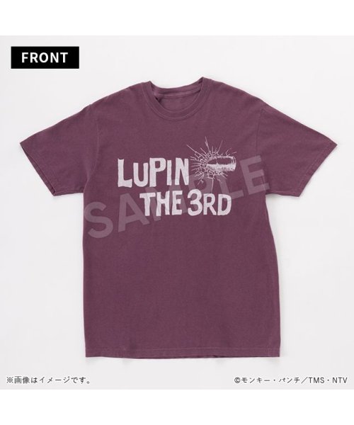 TMS SHOP(トムスショップ)/ルパン三世　半袖Tシャツ　LUPIN THE 3RD/ワインレッド