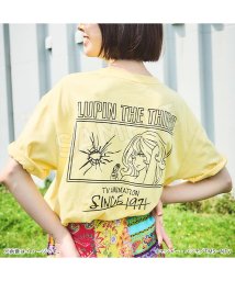 TMS SHOP(トムスショップ)/ルパン三世　半袖Tシャツ　不二子/ライトイエロー