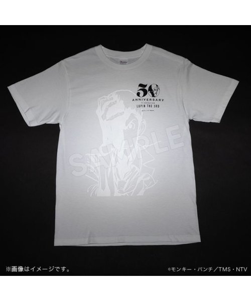 TMS SHOP(トムスショップ)/ルパン三世 リフレクトTシャツ/ホワイト