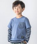 BeBe/レイヤード風袖ボーダーTシャツ(90~150cm)/505852552