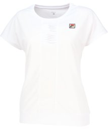 FILA（ZETT Ladies）(フィラ（ゼット　レディース）)/【テニス】前タック ラウンドネックシャツ レディース/ホワイト