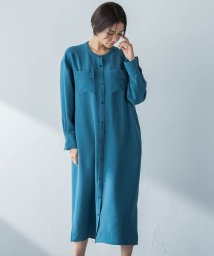 LAUTREAMONT/バンドカラーシャツワンピース≪洗える≫≪接触冷感≫≪ストレッチ≫≪紫外線防止≫/505859002