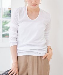 Plage/Clear Yarn Uネック ロングTシャツ/505861216