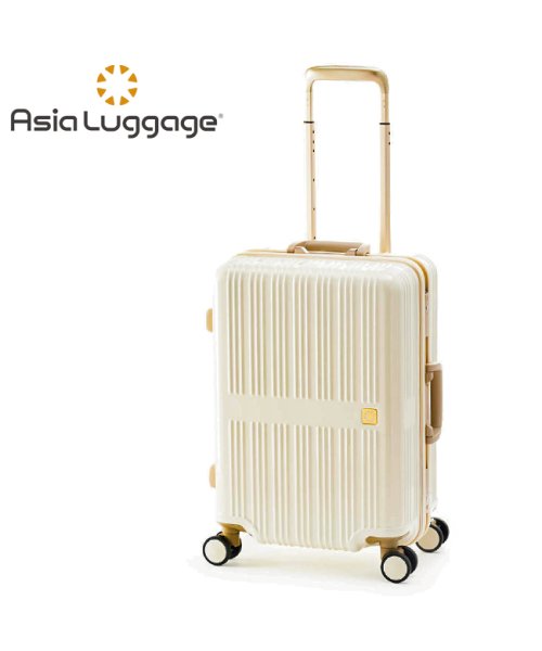 ASIA LUGGAGE(アジアラゲージ)/アジアラゲージ ドリームライト スーツケース 36L Sサイズ 機内持ち込み フレームタイプ Dream Light  ALI－099－18/ホワイト