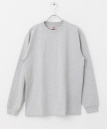 URBAN RESEARCH DOORS(アーバンリサーチドアーズ)/Hanes　BEEFY LONG SLEEVE T－SHIRTS/H.GRAY