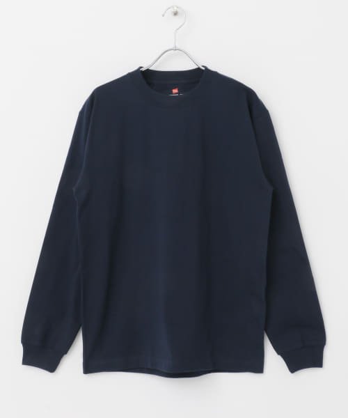 URBAN RESEARCH DOORS(アーバンリサーチドアーズ)/Hanes　BEEFY LONG SLEEVE T－SHIRTS/NAVY