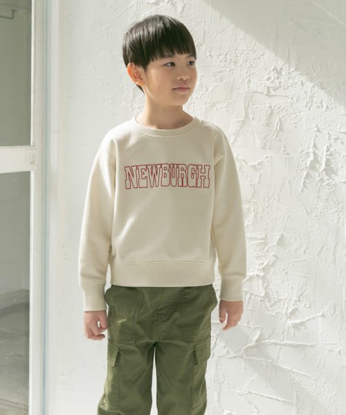 URBAN RESEARCH DOORS（Kids）(アーバンリサーチドアーズ（キッズ）)/『親子リンク』フロッキーロゴスウェット(KIDS)/IVORY