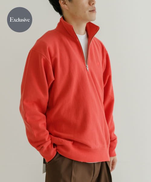 URBAN RESEARCH(アーバンリサーチ)/『別注』Champion×URBAN RESEARCH　HALF ZIP SWEAT/SCARLET