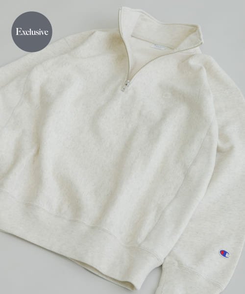 URBAN RESEARCH(アーバンリサーチ)/『別注』Champion×URBAN RESEARCH　HALF ZIP SWEAT/OATMEAL