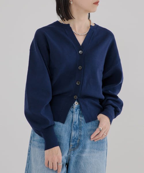 URBAN RESEARCH(アーバンリサーチ)/スキッパーショートカーディガン/NAVY