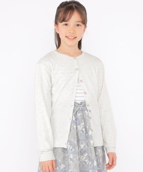 SHIPS KIDS(シップスキッズ)/SHIPS KIDS:140～150cm / リバティ カーディガン/ライトグレー