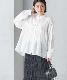 SHIPS WOMEN(シップス　ウィメン)/〈洗濯機可能〉スタンドフリル ボリューム ブラウス 24SS ◇/ホワイト