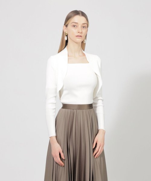 キュプラベーシック ショートニットボレロ ご自宅で手洗い可能です 洗濯表示に従ってお手入れしてください