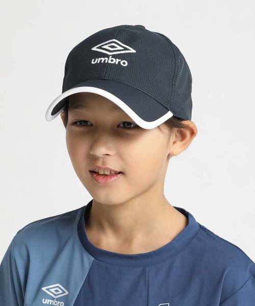 umbro(アンブロ)/ジュニアはっ水メッシュキャップ｜はっ水｜クーリング/ブラック