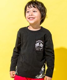 WASK/迷彩裾切り替え天竺Tシャツ(100~160cm)/505863068