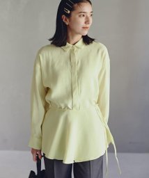 N Natural Beauty Basic(エヌナチュラルビューティベーシック)/ペプラム付きシャツ/レモン