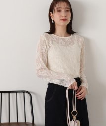 N Natural Beauty Basic(エヌナチュラルビューティベーシック)/マーガレットレースカットソー/オフ