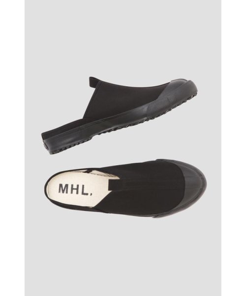 MHL.(エムエイチエル)/MOONSTAR CANVAS SLIP ON/BLACK