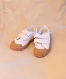 aimoha(aimoha（アイモハ）)/【shoes365】かわいい　マジックテープスニーカー/ベージュ