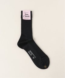 NOBLE(ノーブル)/【MARCOMONDE】glitterribbed socks/ブラック
