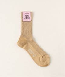 NOBLE(ノーブル)/【MARCOMONDE】glitterribbed socks/ゴールド