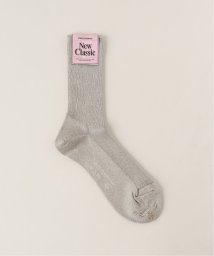 NOBLE(ノーブル)/【MARCOMONDE】glitterribbed socks/シルバー