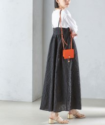 SHIPS WOMEN(シップス　ウィメン)/* 〈手洗い可能〉フラワー エンボス キャミ ワンピース 24SS ◇/ブラック