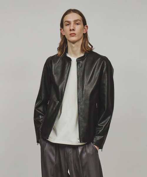 ラムレザーシングルライダースジャケット 