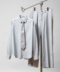 tk.TAKEO KIKUCHI(ティーケー　タケオキクチ)/ネクタイ付きシャツセットアップ/ライトグレー（011）