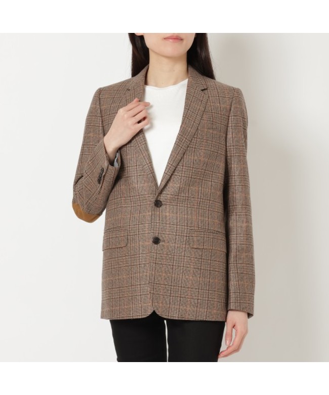 ジルサンダー　ノーカラージャケット　カシミヤ(カシミア)100% JIL SANDER ノーカラージャケット レディース ジルサンダー 中古