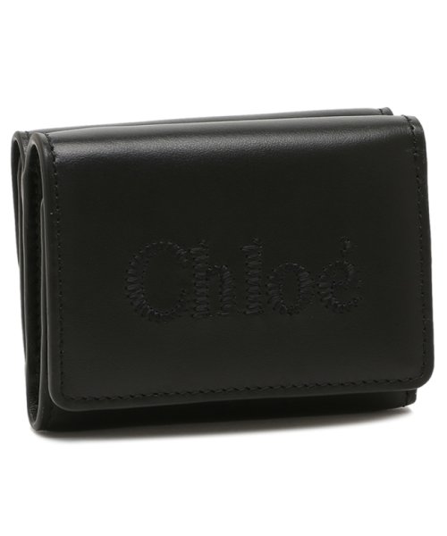 Chloe(クロエ)/クロエ 三つ折り財布 クロエセンス ミニ財布 ロゴ ブラック レディース CHLOE CHC23AP875I10 001/その他