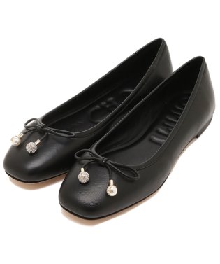 JIMMY CHOO/ジミーチュウ バレエシューズ フラットシューズ エルメフラット ブラック レディース JIMMY CHOO ELMEFLAT NAP/505863964