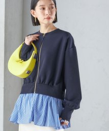 SHIPS WOMEN(シップス　ウィメン)/* 〈手洗い可能〉3WAY ペプラム ジップ ブルゾン 24SS ◇/ネイビー