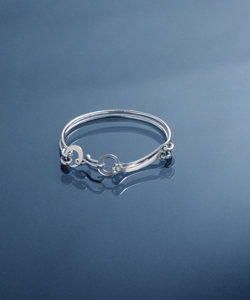 MAISON mou(メゾンムー)/【YArKA/ヤーカ】assembly parts double line bangle [tojir un]/多パーツダブルラインバングル/シルバー