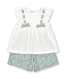 BeBe Petits Pois Vert/花柄リボンTシャツ+パンツセット(95~150cm)/505869627