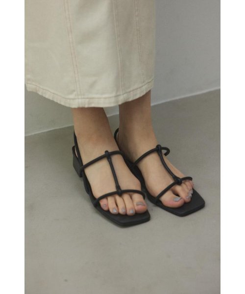 BLACK BY MOUSSY(ブラックバイマウジー)/braid sandal/BLK