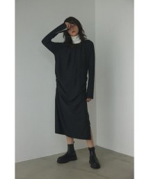 BLACK BY MOUSSY(ブラックバイマウジー)/gather dress/BLK