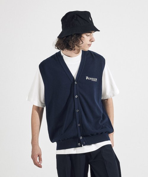 Penguin by Munsingwear(ペンギン　バイ　マンシングウェア)/INTARSIA KNIT VEST / インターシャニットベスト/ネイビー