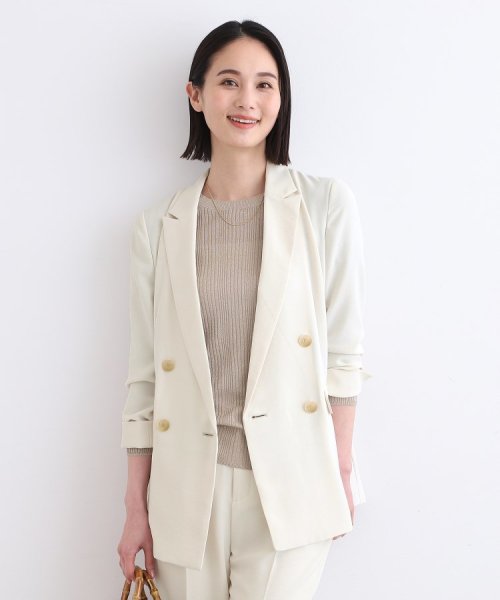 【こなれSETUP／裏なし／UVケア／吸水速乾】ダブルジャケット SETUP この製品は この効果は永久的ではありません