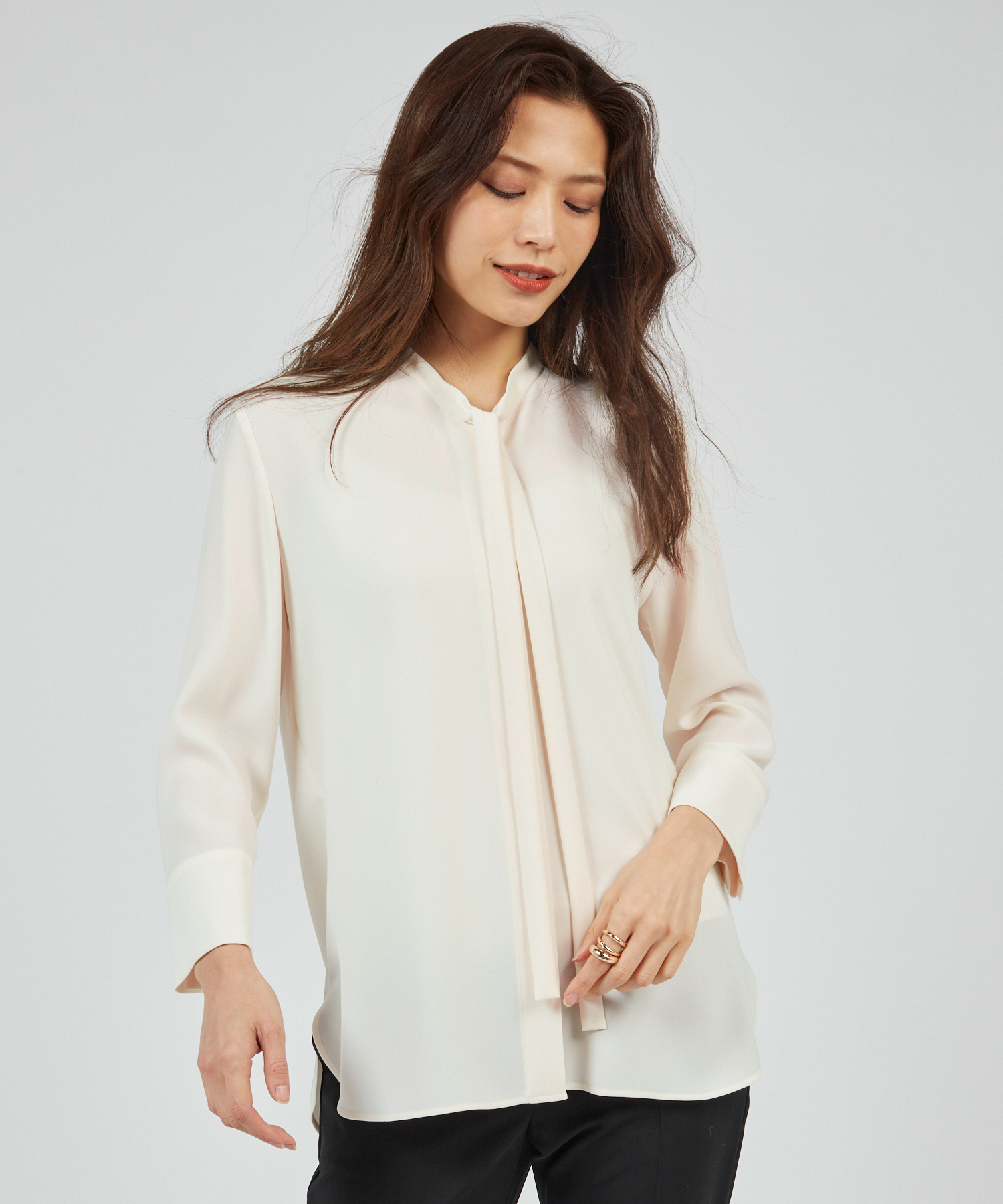 Theory Prime GGT Tie Blouse