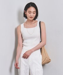 UNITED ARROWS(ユナイテッドアローズ)/リブ スクエアネック ニットキャミソール/OFFWHITE